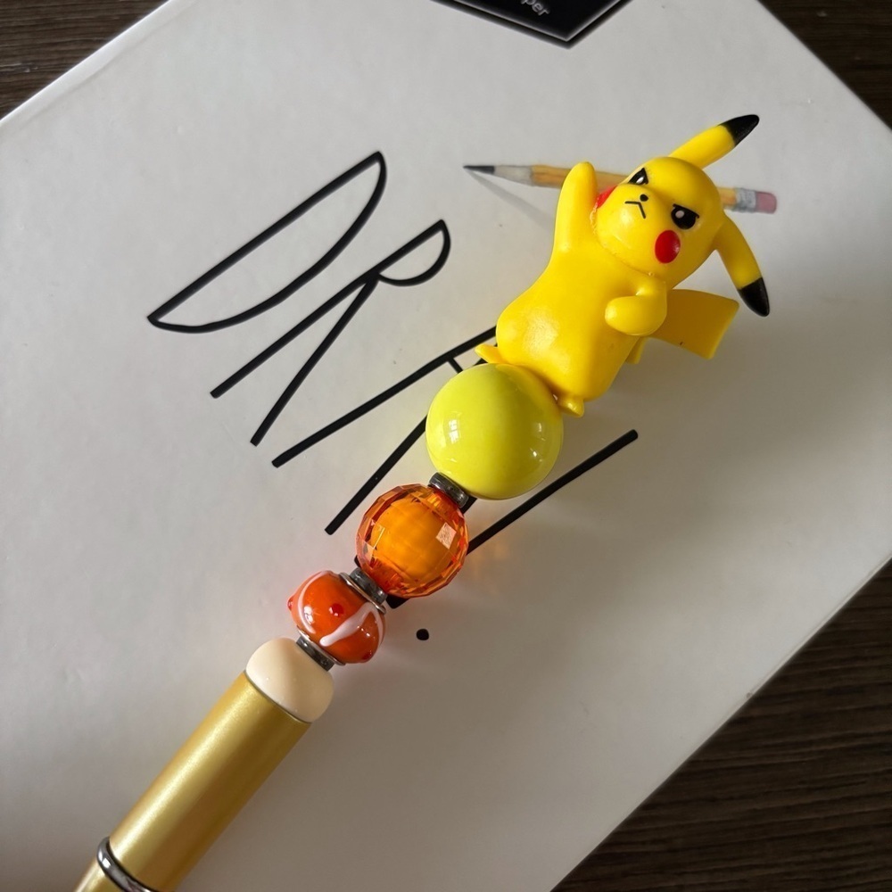 Pokemon: Pikachu handmade beaded pen